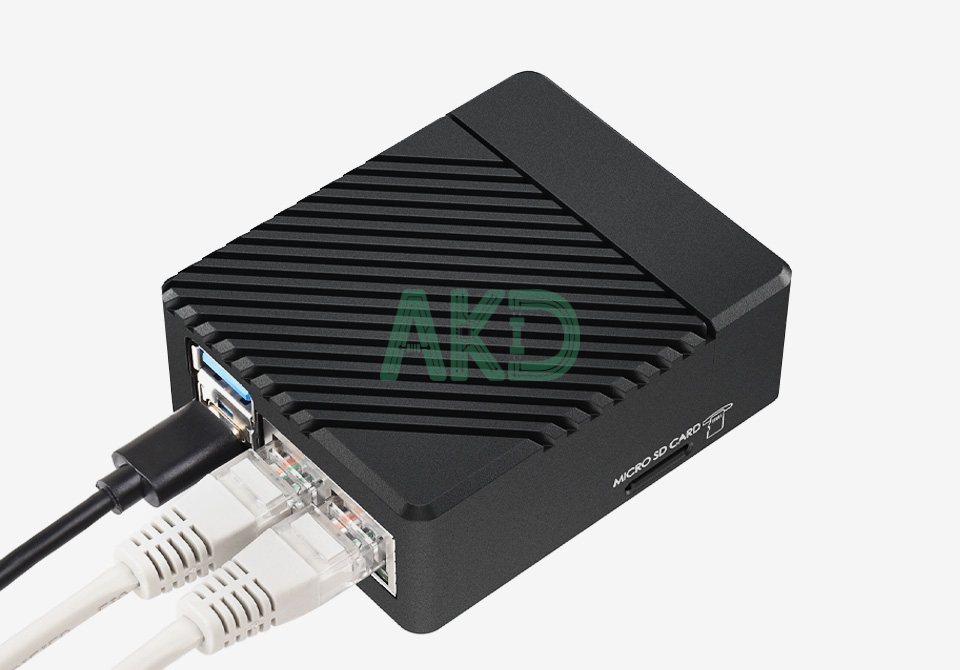 CM5 DUAL ETH MINI details 17 1 - - Mạch mở rộng 2 cổng Gigabit Ethernet kèm vỏ và nguồn cho Raspberry Pi CM5