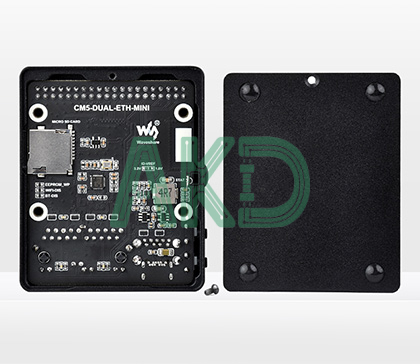 CM5 DUAL ETH MINI details 19 1 1 - - Mạch mở rộng 2 cổng Gigabit Ethernet kèm vỏ và nguồn cho Raspberry Pi CM5