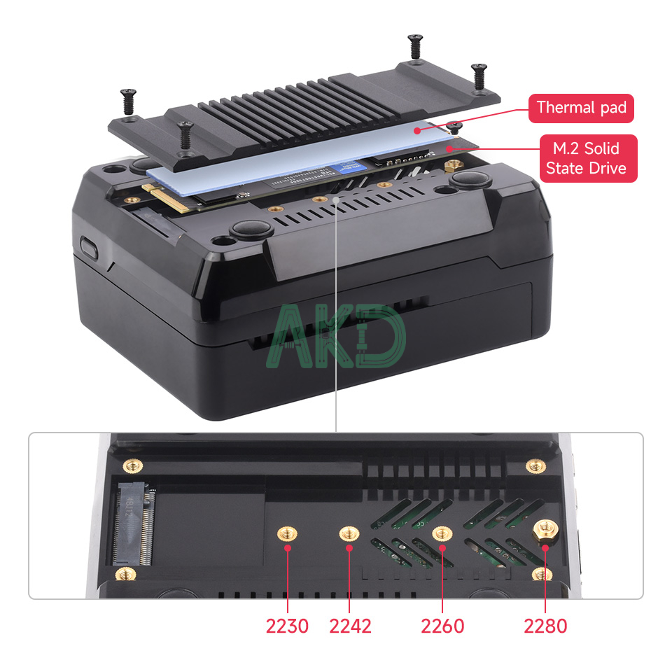 PI5 CASE ARGON NEO M.2 details 7 1 - - Vỏ nhôm Argon NEO 5 M.2 NVMe cho Raspberry Pi