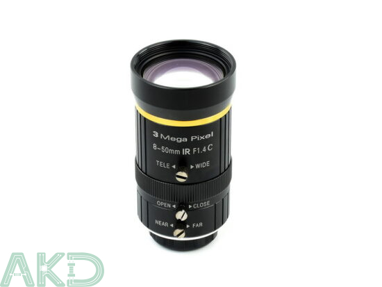 Ống kính Zoom 8-50mm cho Raspberry Pi High Quality Camera 5 Ống kính zoom 8-50mm cho Raspberry Pi High Quality Camera,