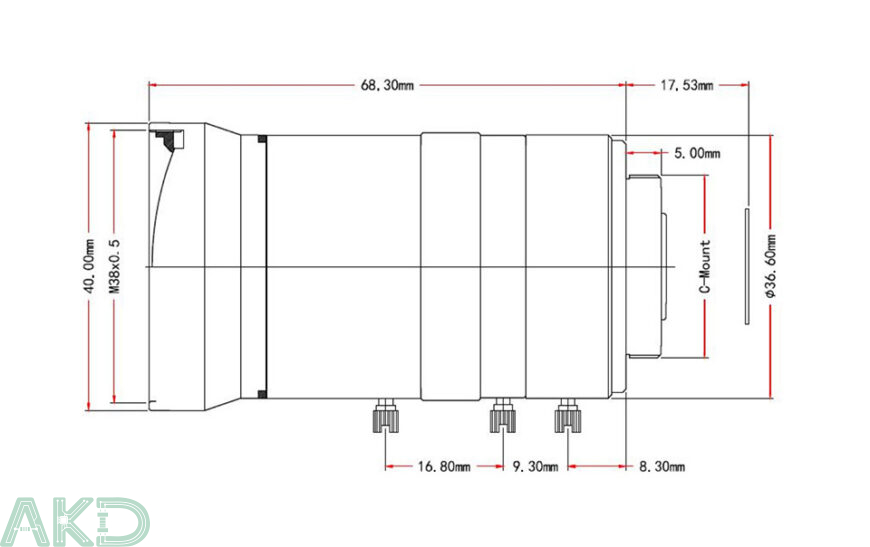 Ống kính Zoom 8-50mm cho Raspberry Pi High Quality Camera 11 8 50mm Zoom Lens for Pi details size 870x547 1 - - Ống kính Zoom 8-50mm cho Raspberry Pi High Quality Camera