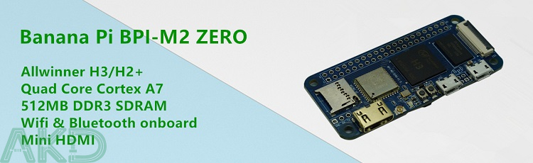 Mạch Banana Pi BPI-M2 Zero CPU Allwinner H3 512MB RAM 5 Banana Pi M2 Zero 1 - - Mạch Banana Pi BPI-M2 Zero CPU Allwinner H3 512MB RAM