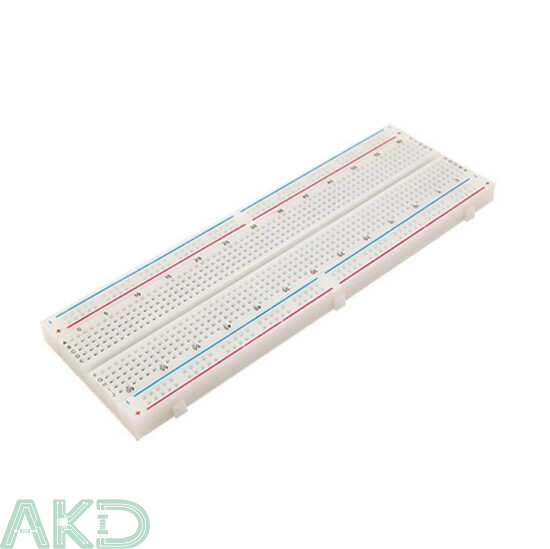 Đế test mạch Breadboard 16.5x5.5cm (830 lỗ) 5 Đế test mạch Breadboard 16.5x5.5cm 830 lỗ