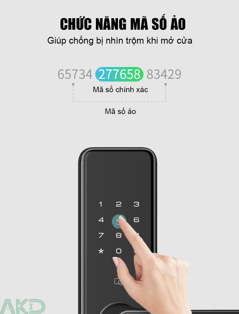 Kaadas s500c ma so ao - - Khóa cửa thông minh Kaadas S500-C5