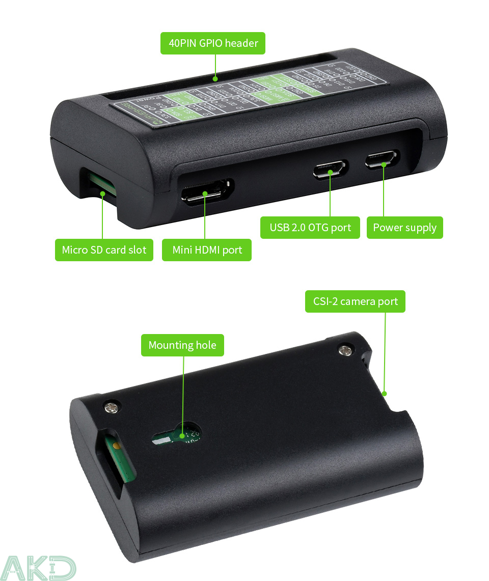 Vỏ nhựa ABS Raspberry Pi Zero/Zero 2 W 7 PI ZERO CASE A details 5 - - Vỏ nhựa ABS Raspberry Pi Zero/Zero 2 W