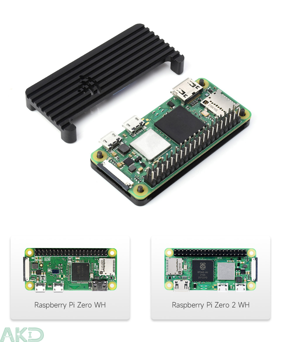 PI ZERO CASE B details 3 - - Vỏ bảo vệ hợp kim nhôm Raspberry Pi Zero