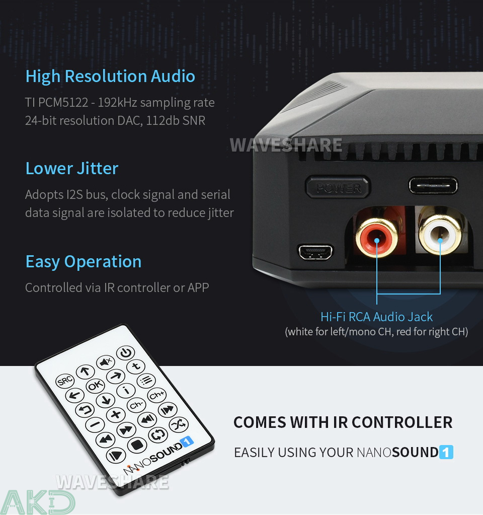 NanoSound One Raspberry Pi 4 Hi-Fi DAC Case 8 PI4 CASE NANOSOUND ONE details 9 - - NanoSound One Raspberry Pi 4 Hi-Fi DAC Case