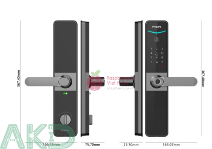 Khóa cửa thông minh Philips DDL610-5HBS 5 Khóa cửa thông minh Philips DDL610-5HBS