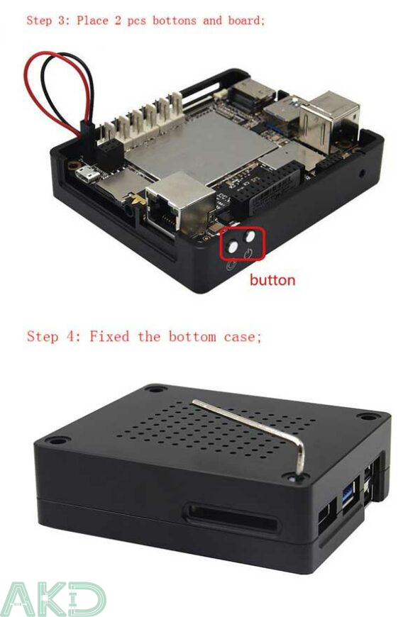 Vỏ hợp kim nhôm cho LattePanda V1.0