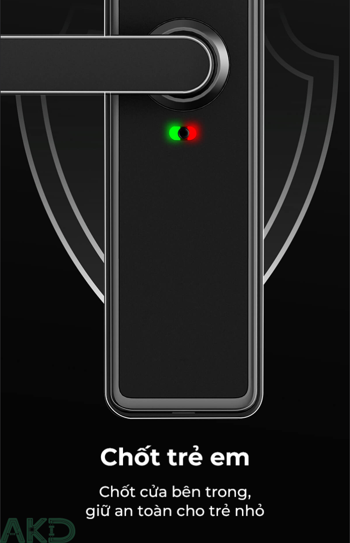 l8 chot tre em - - Khóa cửa thông minh Kaadas L8