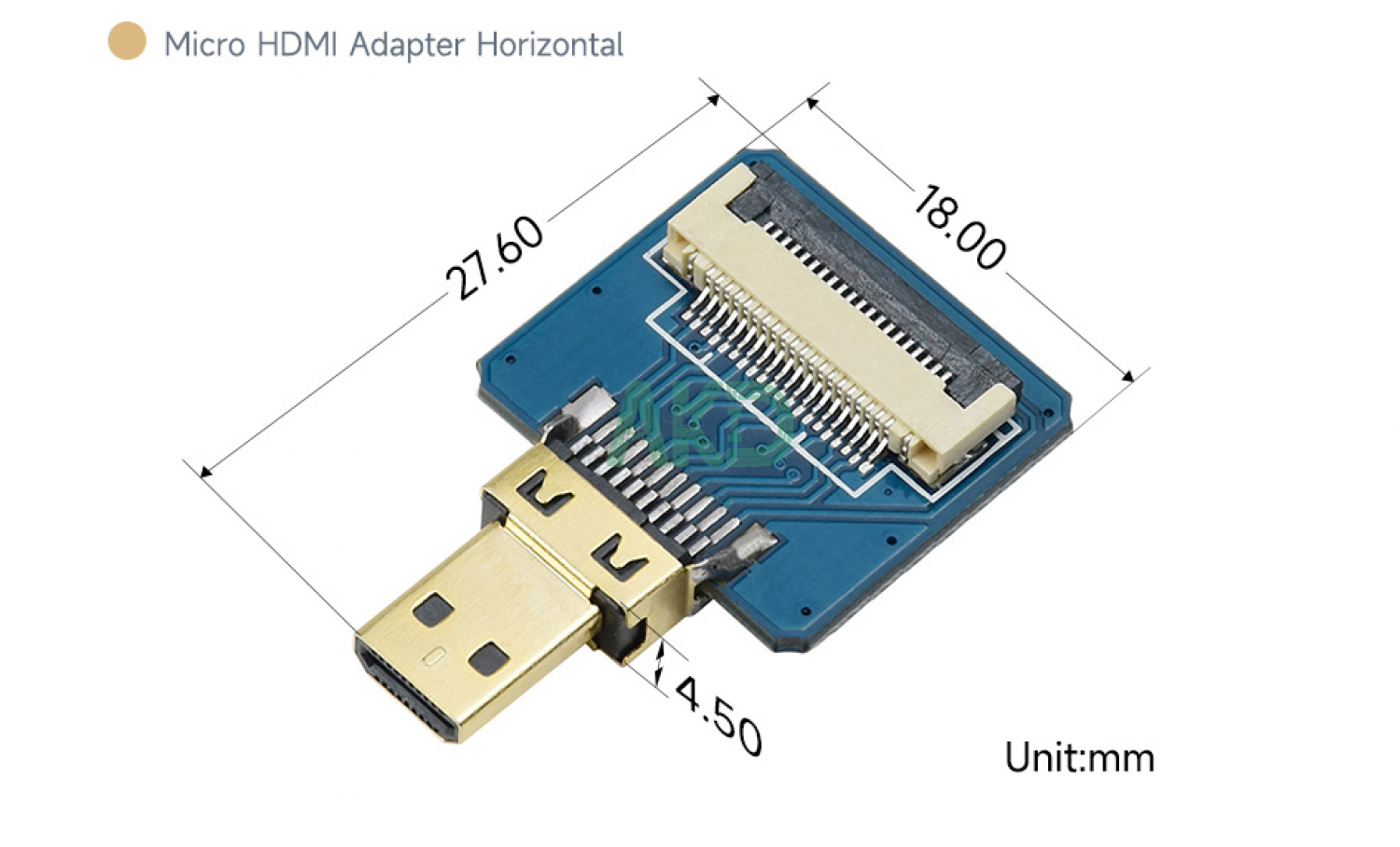 Cáp HDMI DIY: Bộ chuyển đổi Micro HDMI dạng ngang