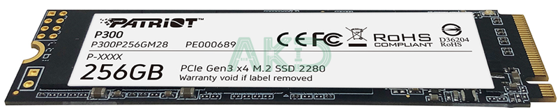 O SSD PATRIOT P3003 - - Ổ SSD PATRIOT P300 256GB NVMe M.2 PCIe P300P256GM28