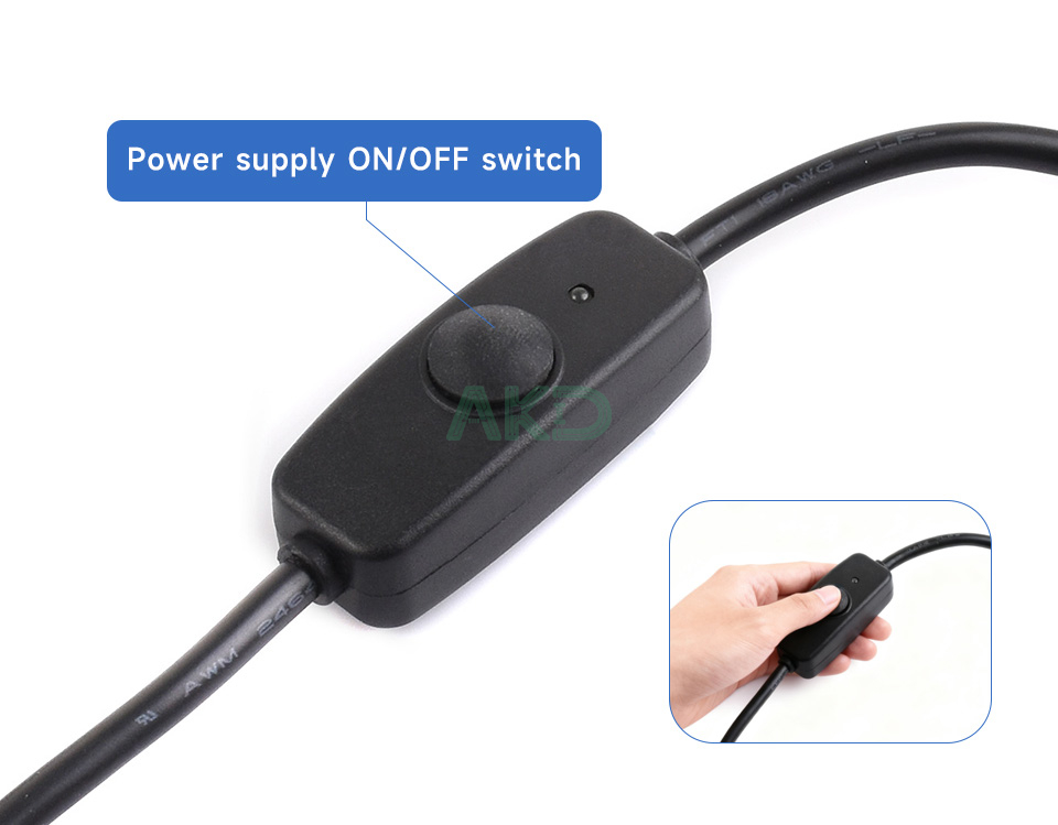 PSU 27W USB C US C details 5 - - Nguồn PD USB Type C 27W có công tắc chính hãng Waveshare