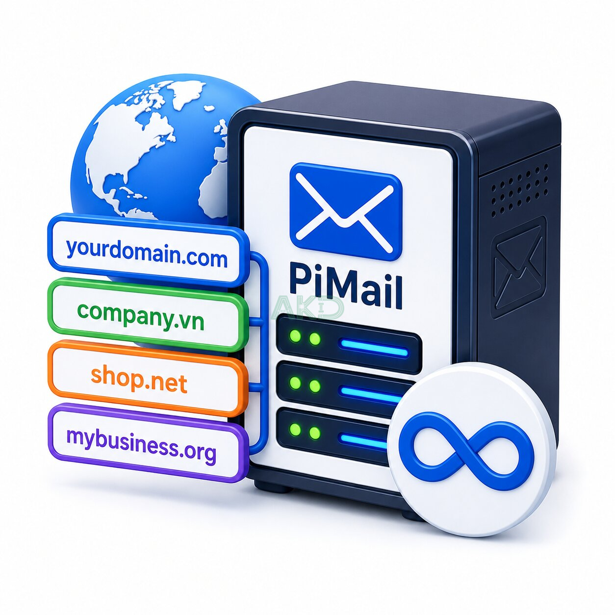 PiMail 3 Unlimited Domain - - PiMail - Giải pháp email riêng chuyên nghiệp