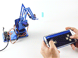 Robot Arm for micro bit demo - - Bộ cánh tay robot kim loại 4-DOF cho Micro:bit