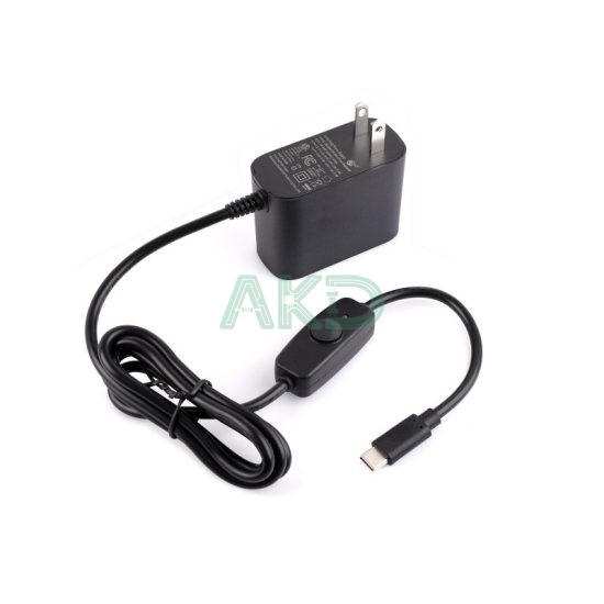 Alternative view of Nguồn PD USB Type C 27W có công tắc chính hãng Waveshare