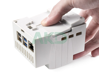 PI5 CASE DIN RAIL B details 15 4 - - Vỏ nhựa ABS DIN Rail Raspberry Pi 5