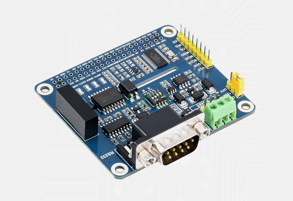 RS485 RS232 HAT details 1 - - Mạch HAT RS232/RS485 cách ly cho Raspberry Pi
